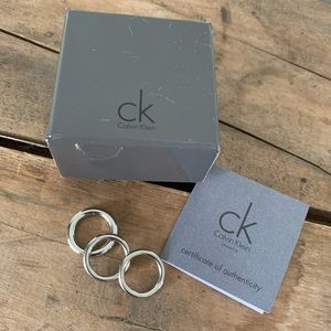 Calvin Klein Sterling Silver Rings Size 5